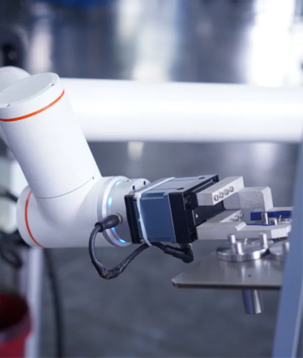FR cobot with a gripper